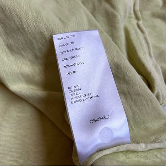 Free People Austin Washed Lime Green Long Sleeve Cropped Tee - Picture 7 of 13